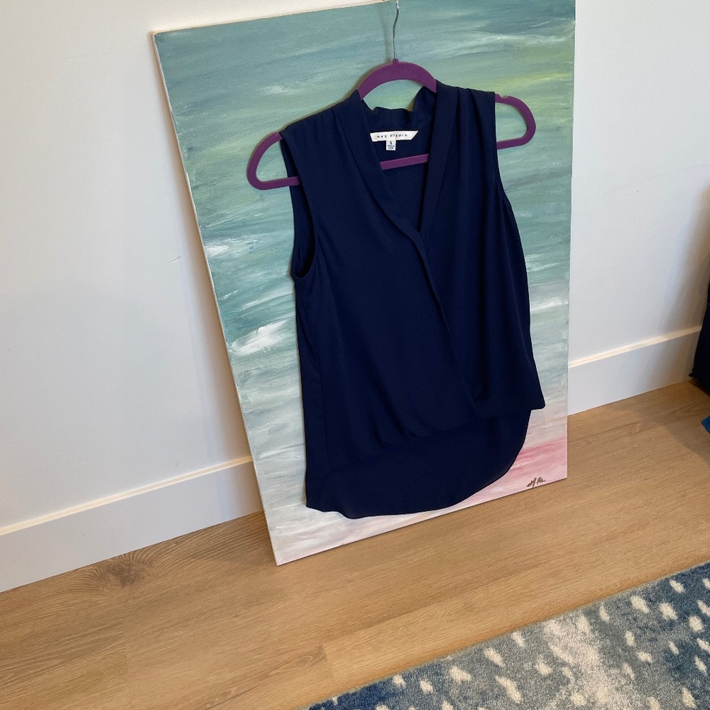 Max Studio Blue Blouse